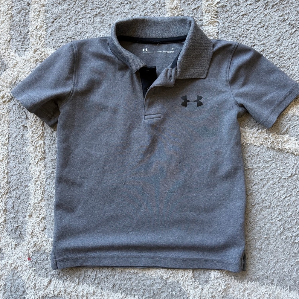 Under Armour Kids Polo Tops - Neon Green, Navy, Teal, Gray, Red - Picture 11 of 11